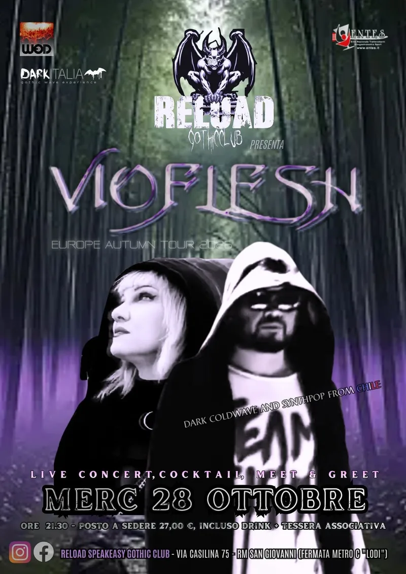 VIOFLESH Live in Rome @RELOAD SPEAKEASY - Live in modalita' "Speakeasy confidence".