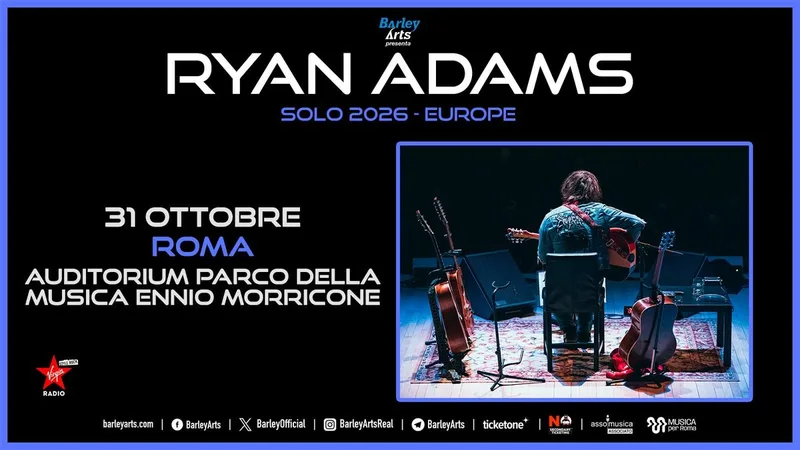 Ryan Adams | Solo 2026 - Europe | Live in Roma