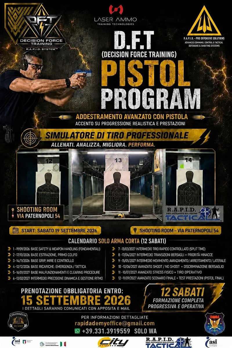 D.F.T. Pistol Program 2026–2027 / TERZA RATA