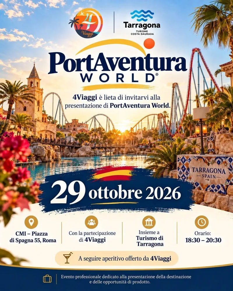 🎢 Aperitivo PortAventura: scopri il tuo prossimo viaggio 🍹