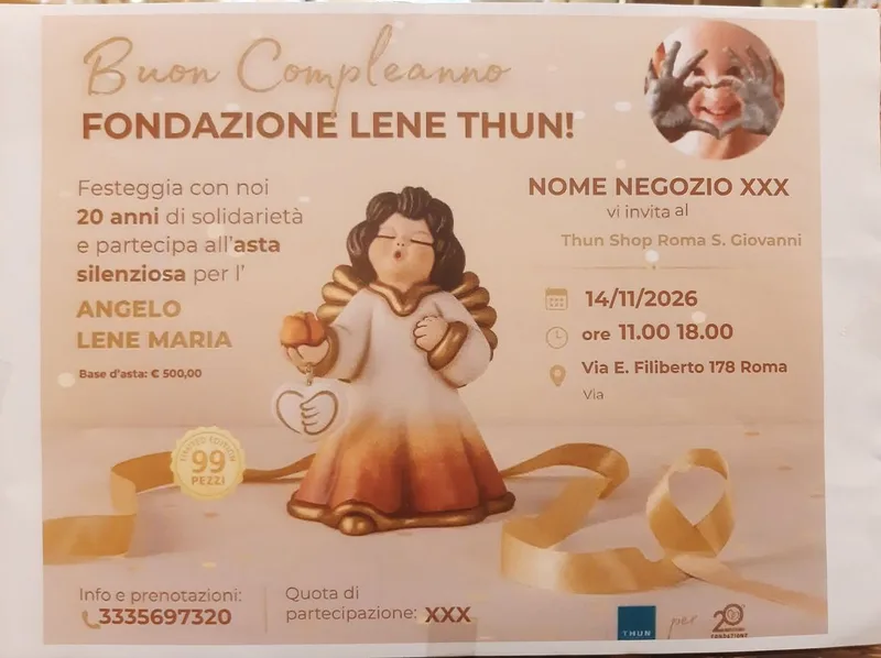 asta benefica..per angelo maria