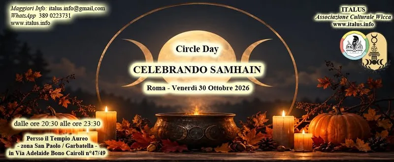 🌙 SAMHAIN – IL TEMPO DELLA SOGLIA 🌙- Italus Circle Day - Roma, 30 ottobre '26