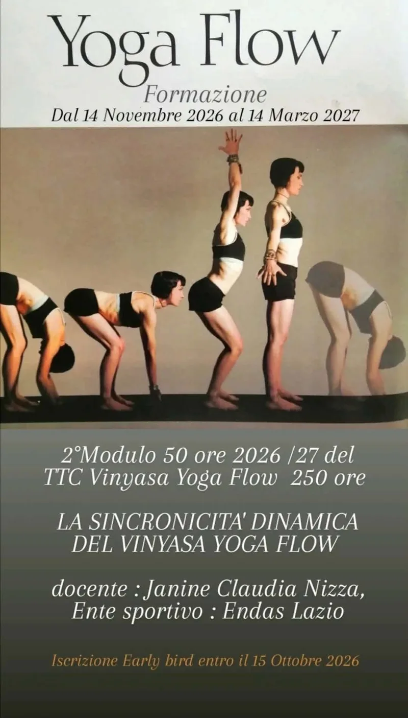 Formazione 2°MODULO 50 ore :LA SINCRONICITA’ DINAMICA DEL VINYASA YOGA FLOW