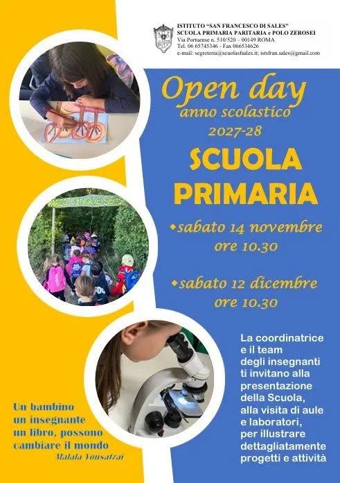 OPEN DAY SCUOLA PRIMARIA