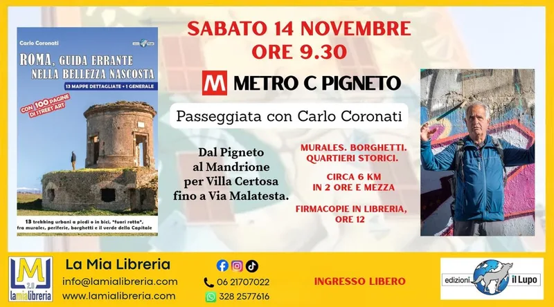 Passeggiata con Carlo Coronati per il Pigneto, il Mandrione e Villa Certosa. 