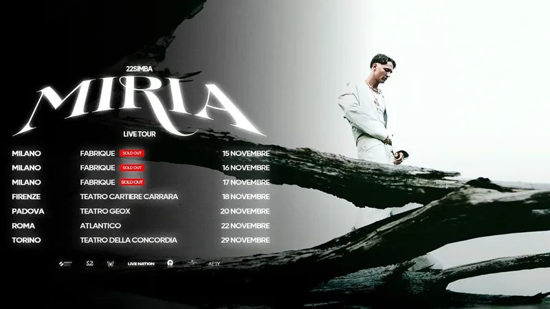 22simba in concerto a Roma | MIRIA LIVE TOUR