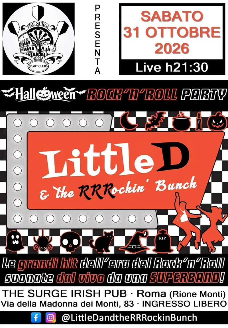 HALLOWEEN // Little D and the RRRockin' Bunch @ The Surge Irish Pub (Roma)