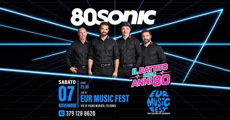 80SONIC LIVE all’EUR MUSIC FEST! 🎶