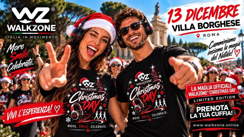 WALKZONE® Roma Christmas Day 2026 | | Villa Borghese (T-Shirt Evento Inclusa)
