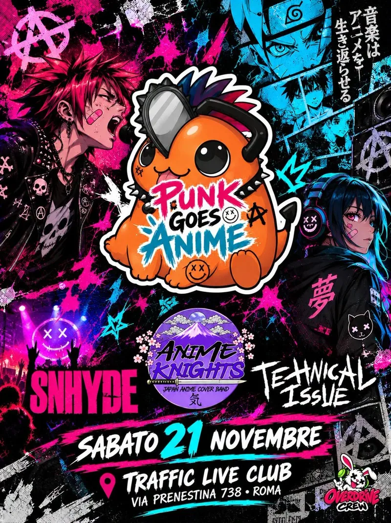 PUNK GOES ANIME: @snhyde @_technicalissue @animeknights_band @ Traffic