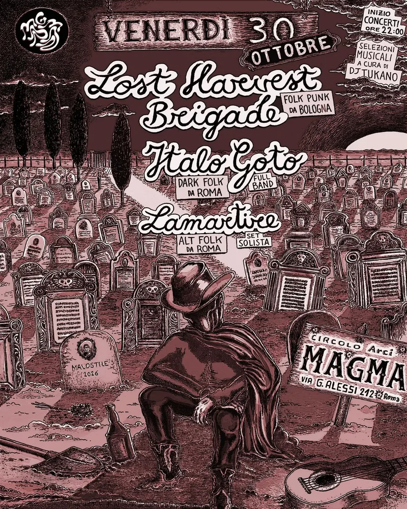 DARK HARVEST BRIGADE (Folk Punk da Bologna) + ITALO GOTO + LAMARTIRE