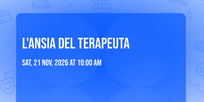 L'ansia del terapeuta