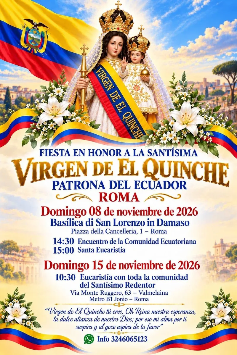 FIESTA EN HONOR A LA SANTISIMA  VIRGEN DE EL QUINCHE PATRONA DEL ECUADOR