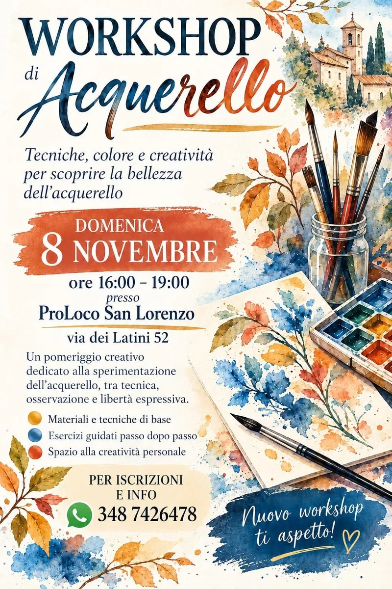WORKSHOP di ACQUARELLO