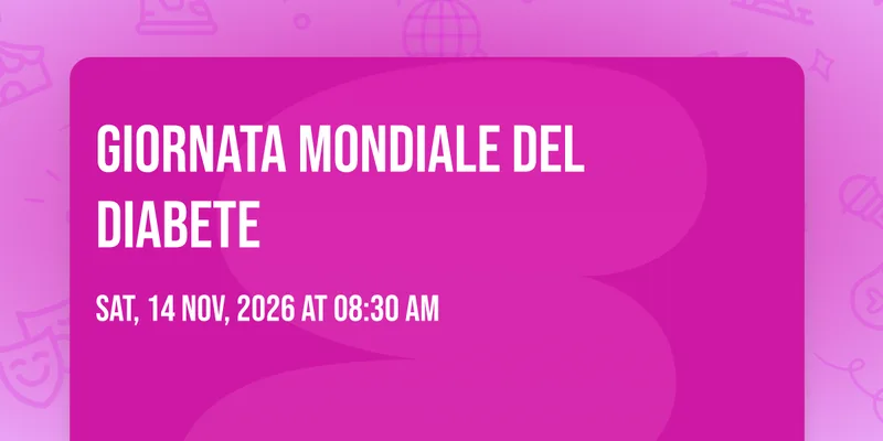 Giornata mondiale del diabete