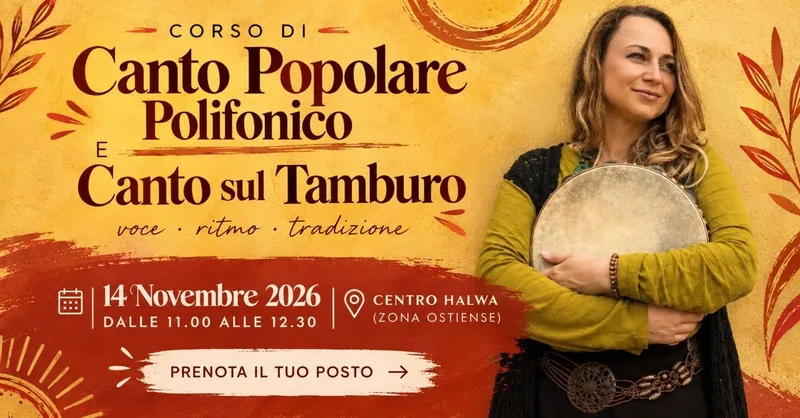 #Mediterre | Open Day : Canto Popolare Polifonico e Canto sul Tamburo (Roma Ostiense)
