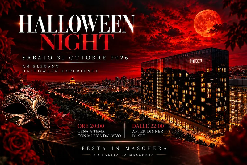 HALLOWEEN NIGHT 2026 | Hilton Rome EUR La Lama – Masquerade Party & DJ Set