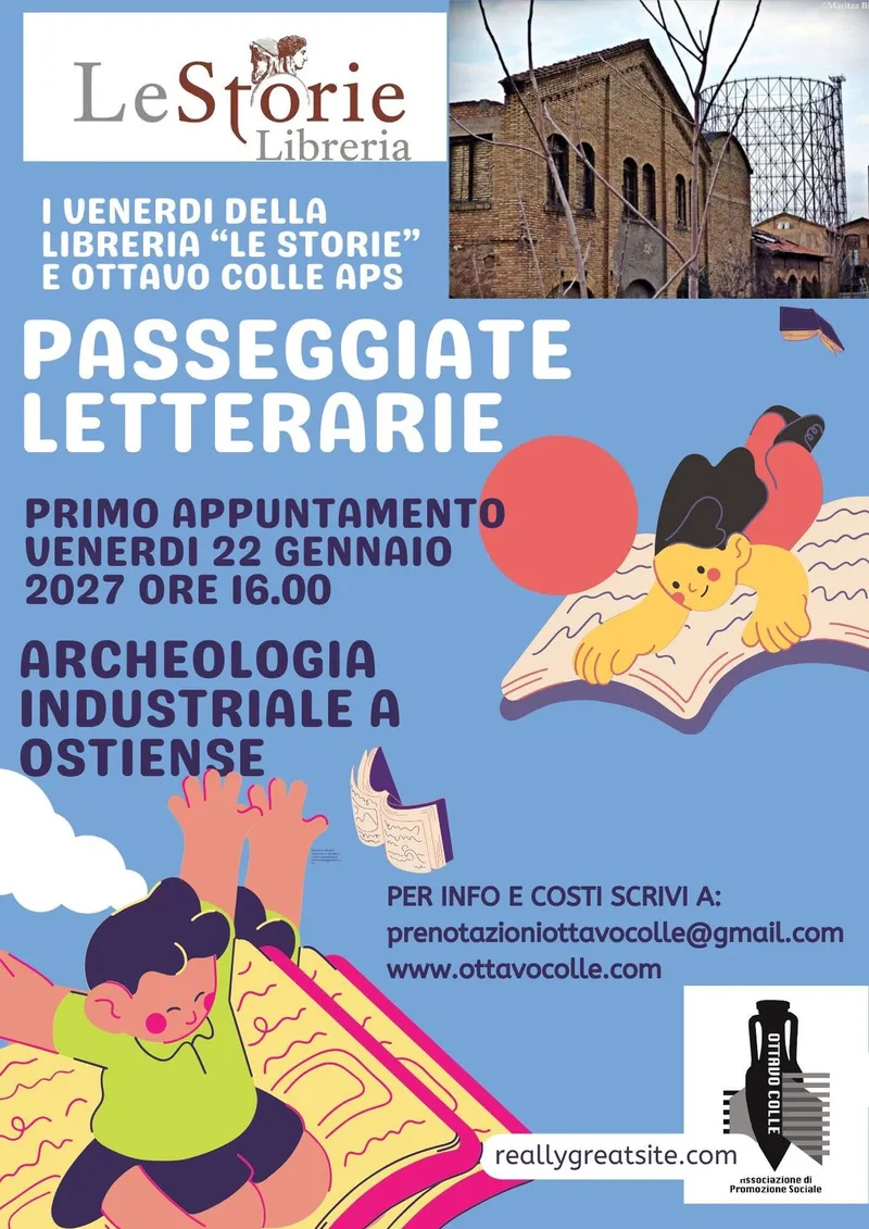 Passeggiata letteraria sull'archeologia industriale a Ostiense