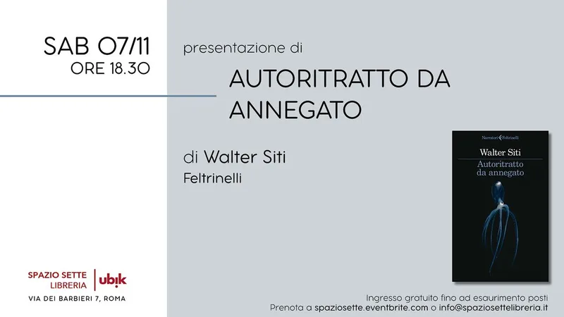 Presentazione di "Autoritratto da annegato"