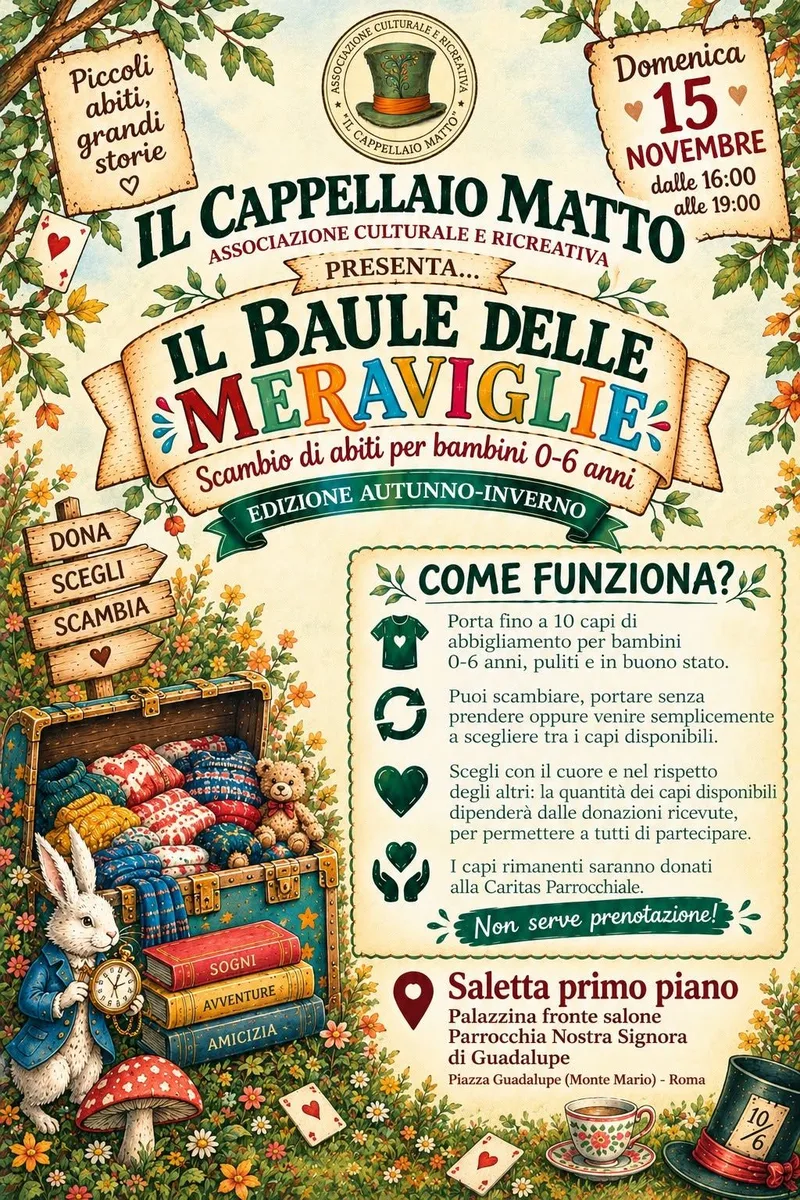 Il Baule delle Meraviglie - scambio abiti bambini 0-6 anni - 2° appuntamento