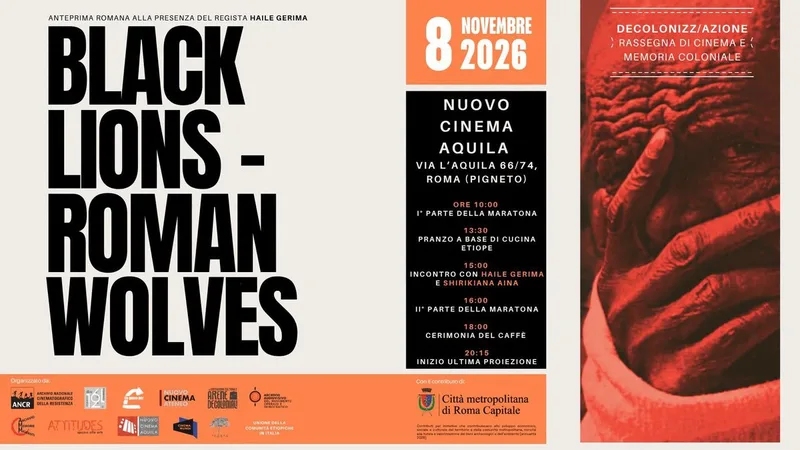 BLACK LIONS, ROMAN WOLVES - Proiezione a Roma con Haile Gerima | 8/11