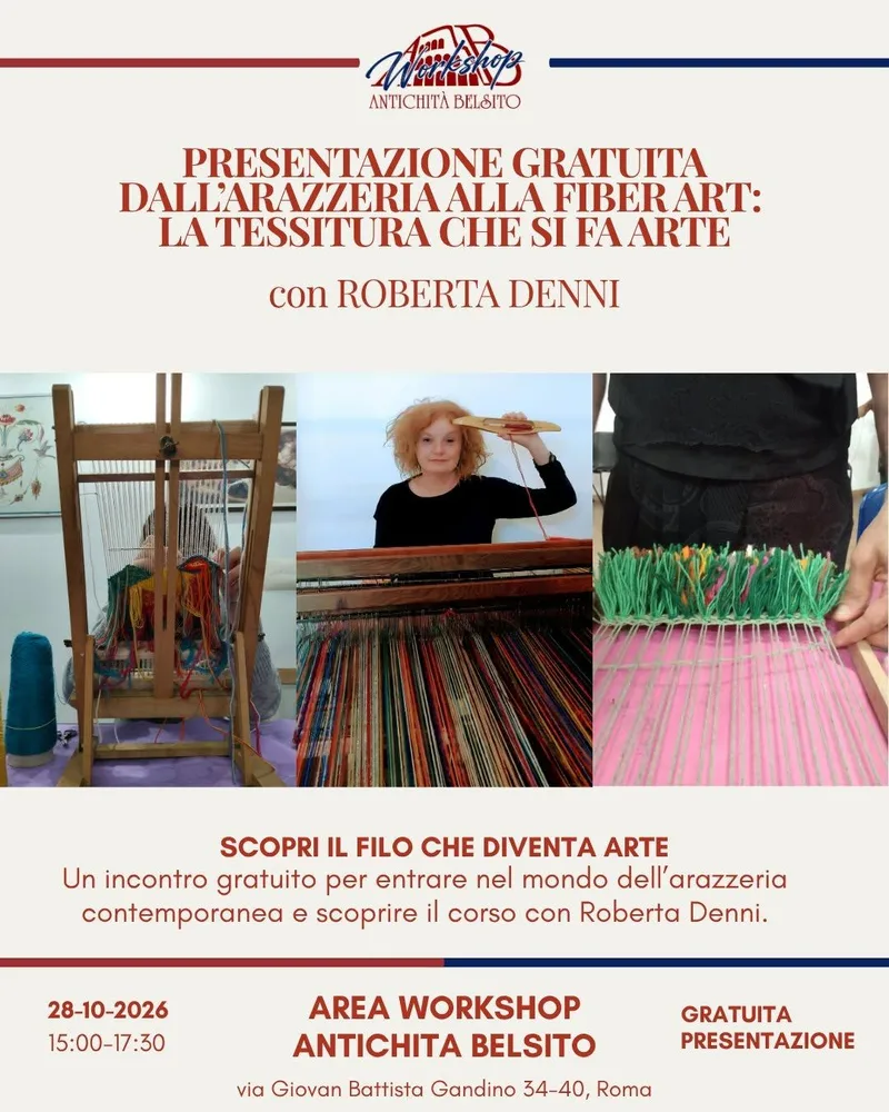 Dall’arazzeria alla Fiber Art: la tessitura che si fa arte. Presentazione gratuita