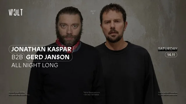 Gerd Janson B2B Jonathan Kaspar — ALL NIGHT LONG