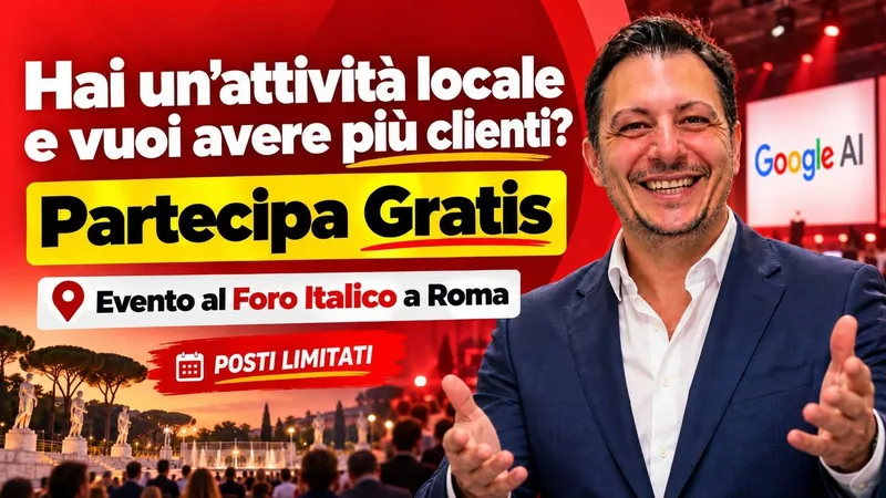 Google Business Profile e AI: Più Clienti per la Tua Attività | Evento GRATIS a Roma