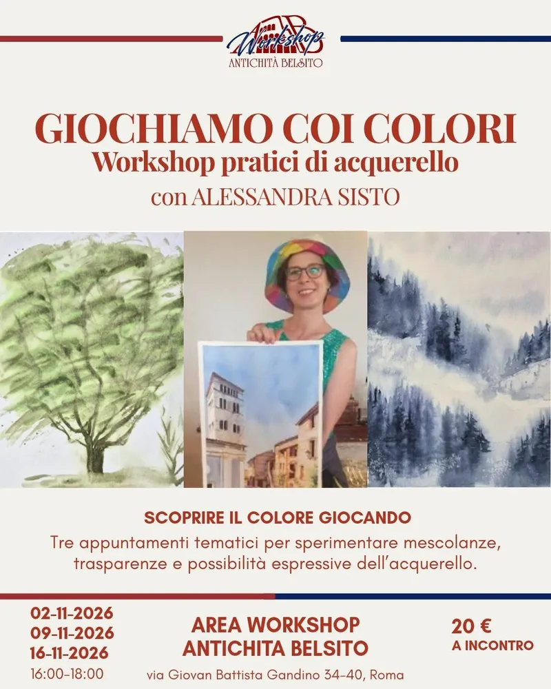 Giochiamo coi colori: scopri l'acquerello con Alessandra Sisto!