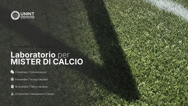 Laboratorio pratico per futuri mister di calcio – IV edizione