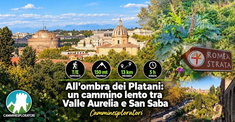 All’ombra dei Platani: un cammino lento tra Valle Aurelia e San Saba