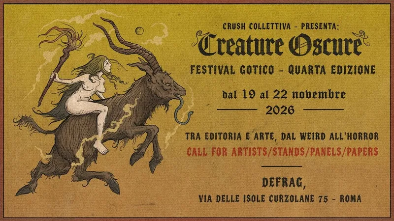CREATURE OSCURE-Festival Gotico 2026 / Conoscenze e rituali occulti / 4° edizione