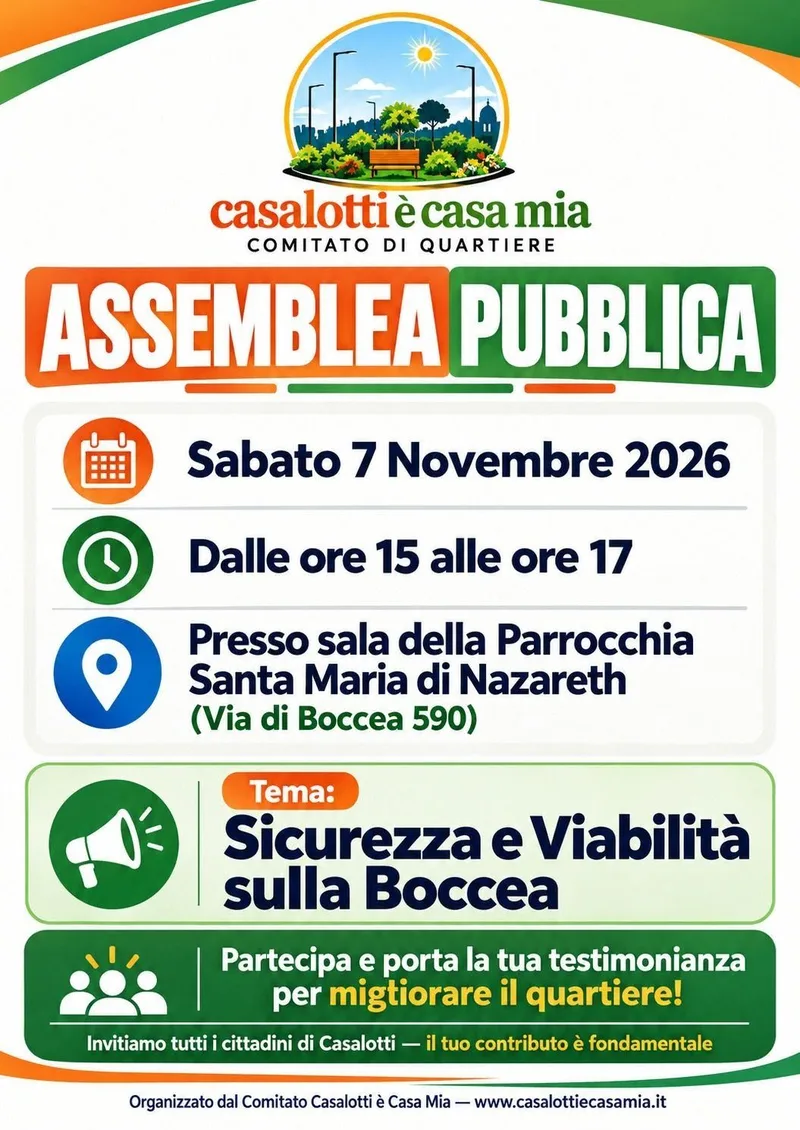 Assemblea Pubblica Casalotti e' Casa mia