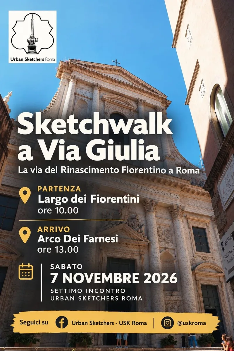 007 - MODIFICA DATA - via giulia - sketch walk nella roma rinascimentale