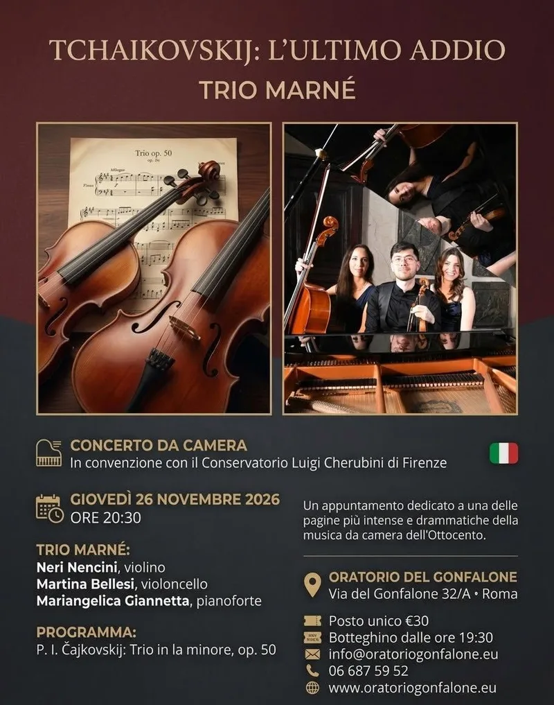 TCHAIKOVSKIJ: L’ULTIMO ADDIO - TRIO MARNÉ
