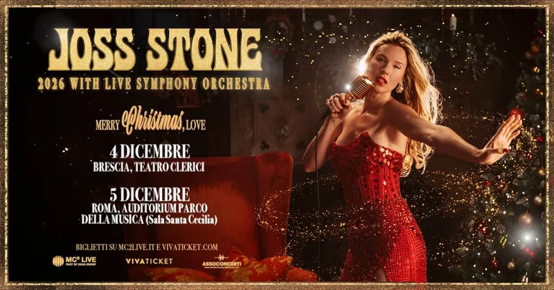 JOSS STONE - Merry Christmas, Love - With Live Symphony Orchestra | Roma, Sala Santa Cecilia