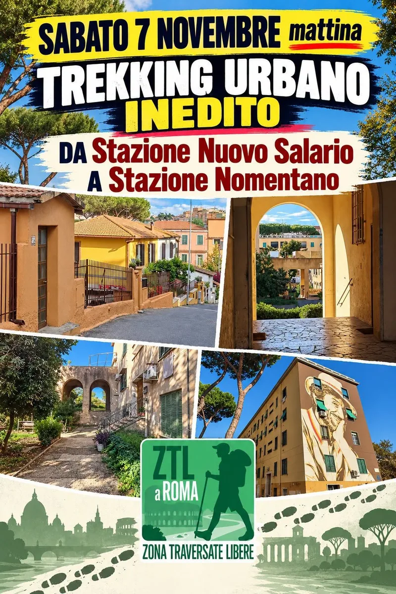 Ancora Trekking Urbani Inediti! E con il Treno! Da Stazione Nuovo Salario a Stazione Nomentana.