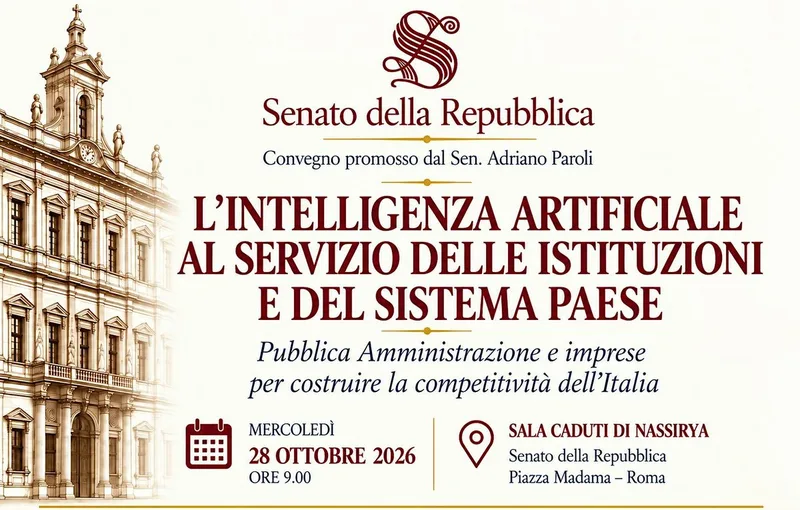INTELLIGENZA ARTIFICIALE AL SERVIZIO DELLE ISTITUZIONI E DEL SISTEMA PAESE