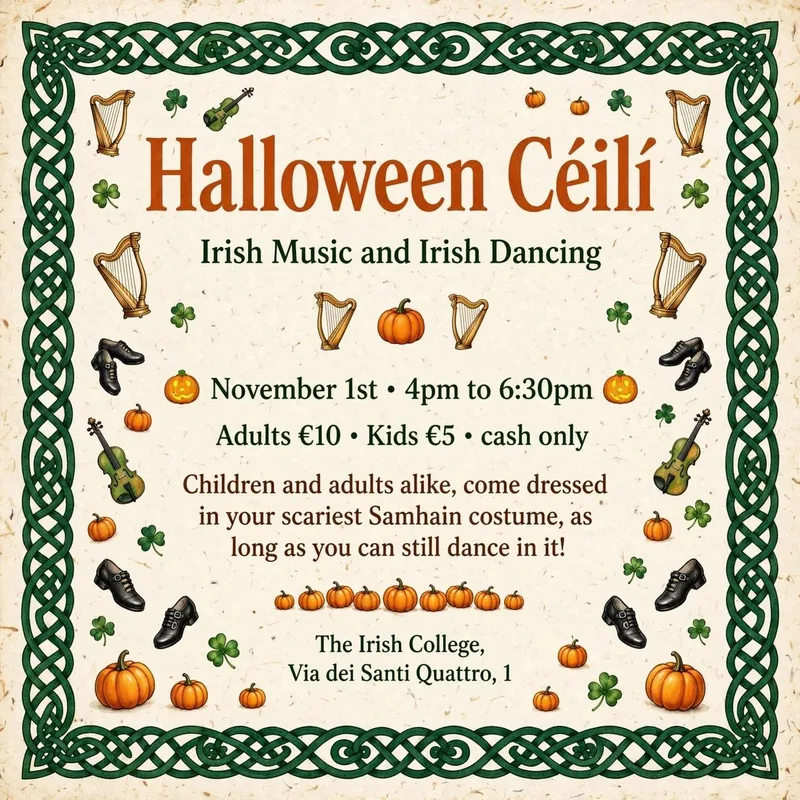 Halloween Céilí at the Irish College