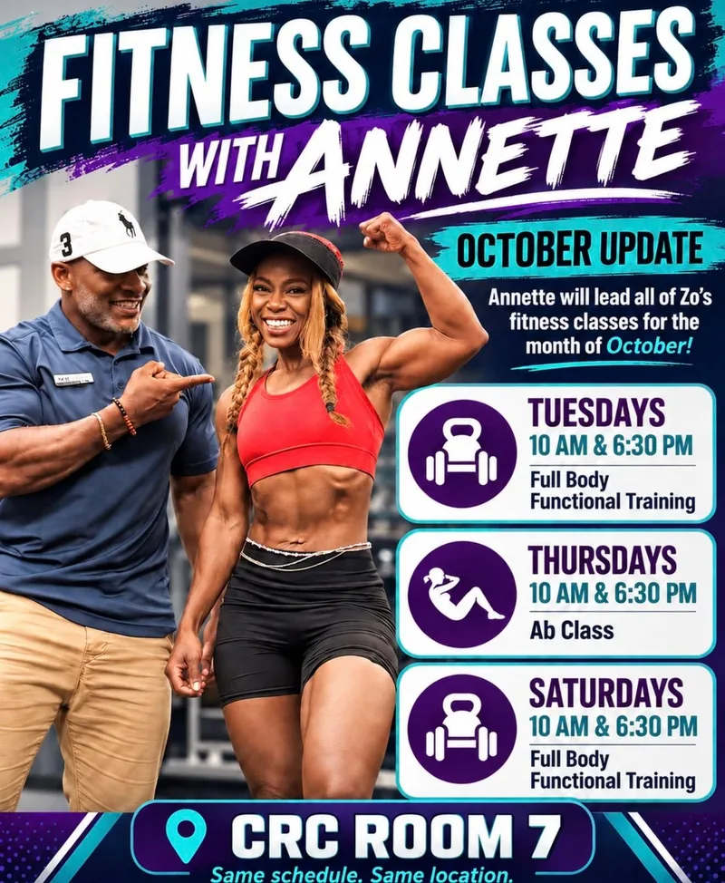 FITNESS CLASSES WITH ANNETTE - ABS CLASS