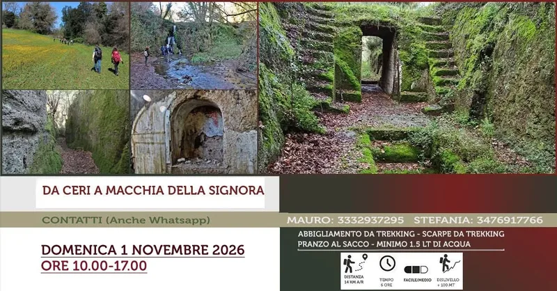 Da Ceri a macchia della signora (Cerveteri, RM)