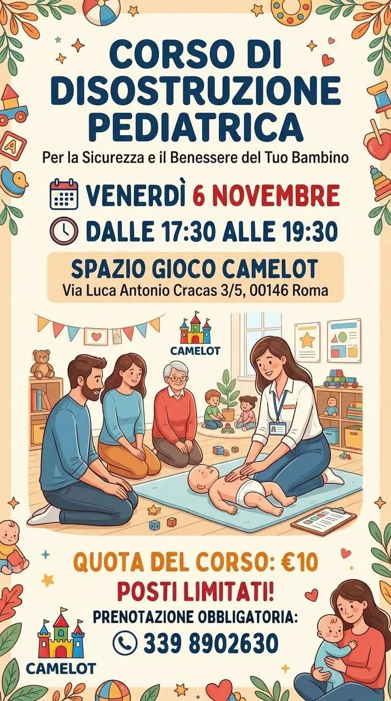 ROMA - Corso su Prevenzione e Manovre salvavita pediatriche