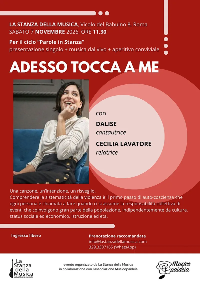 Presentazione nuovo singolo "Adesso tocca a me", di Dalise cantautrice