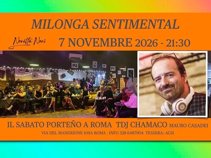 MILONGA SENTIMENTAL  il sabato porteño a Roma - TDJ CHAMACO