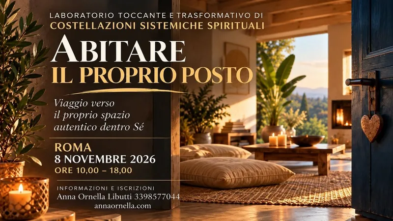 Costellazioni Sistemiche Spirituali 8 Novembre - Abitare il proprio posto