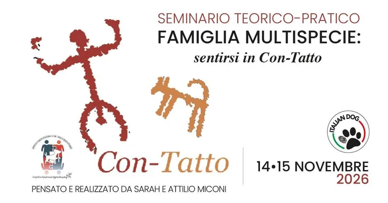 Seminario con Attilio Miconi – Famiglia Multispecie: sentirsi in Con-Tatto