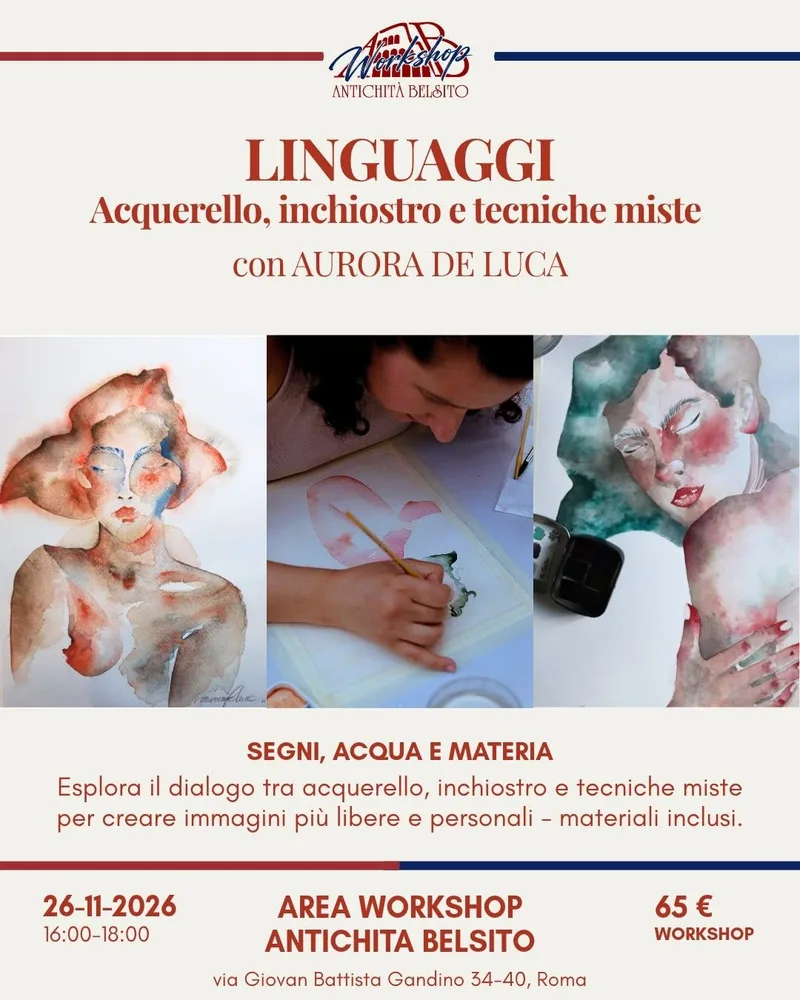 Linguaggi: acquerello, inchiostro e tecniche miste con Aurora De Luca