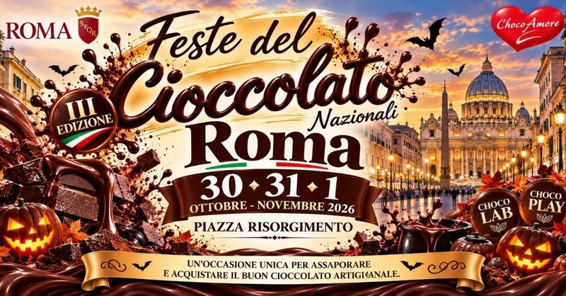 Festa del Cioccolato ● Roma ● 30-31 Ottobre - 1 Novembre 2026