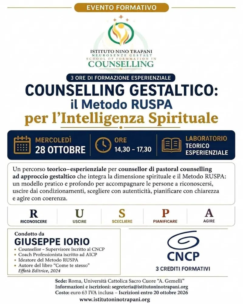 Counselling Gestaltico sull'Intelligenza Spirituale