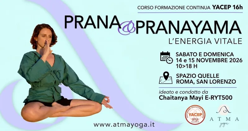 Prana e Pranayama, l'energia vitale - Corso Formazione Continua YACEP 16h
